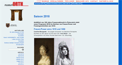 Desktop Screenshot of museum.schloss-orth.at